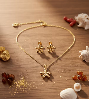 Floral Star Pendant Set